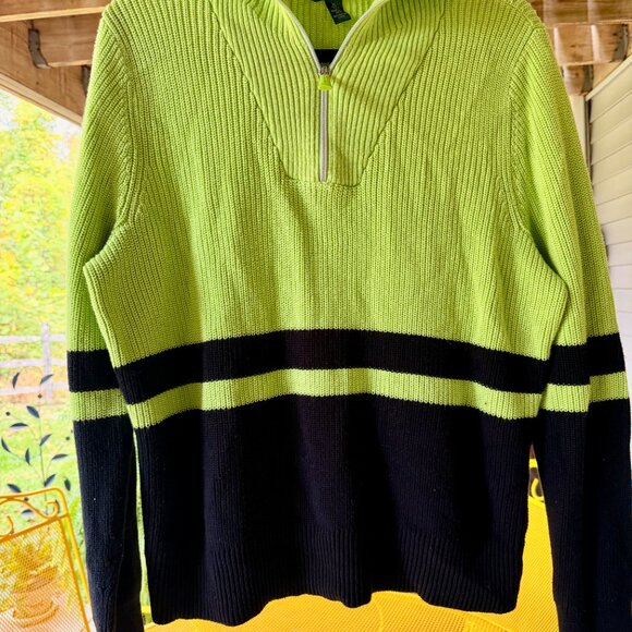 Vintage Ralph Lauren Funnel Neck Half-Zip Sweater - Picture 5 of 9